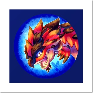 Huntable Monsters - Rathalos Posters and Art